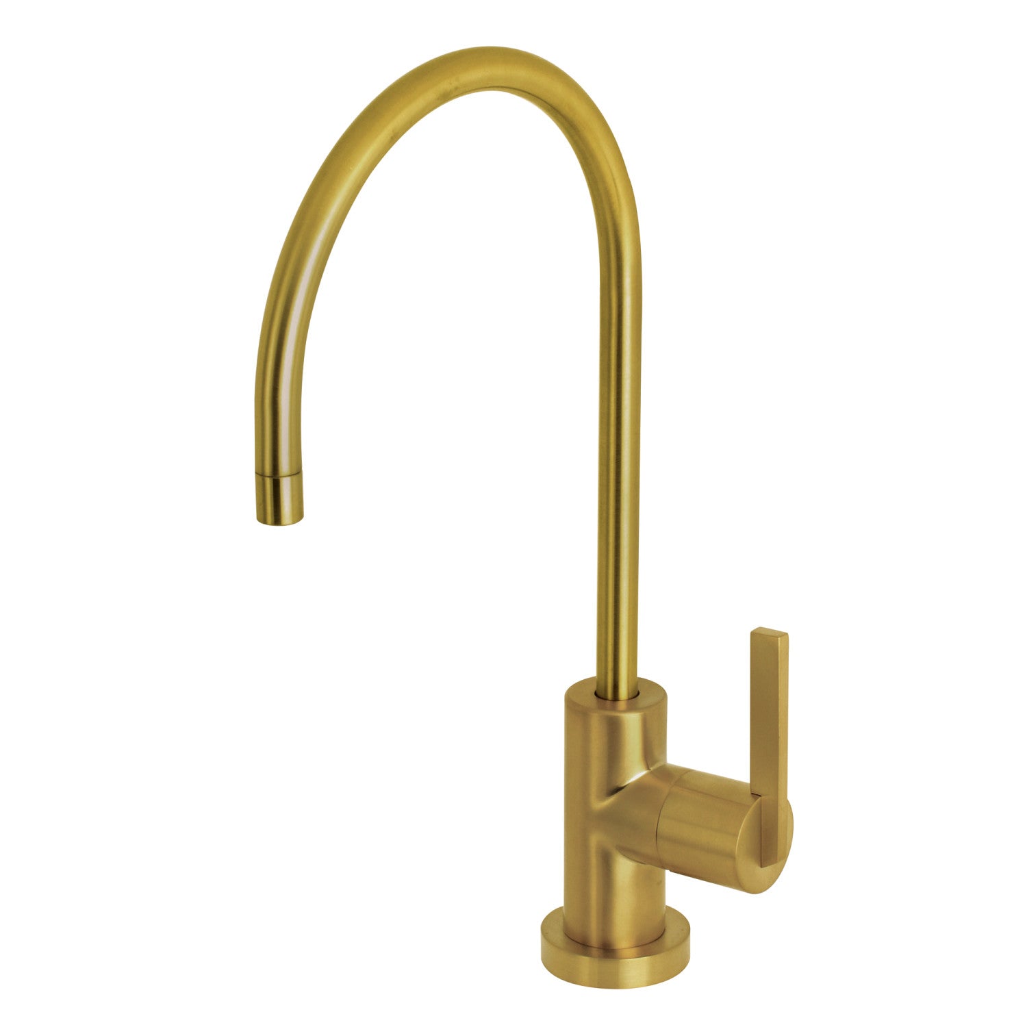 Kingston Sona KS8197CTL - Continental Single-Handle 1-Hole Deck Mount Water Filtration Faucet, Brushed Brass — image 1